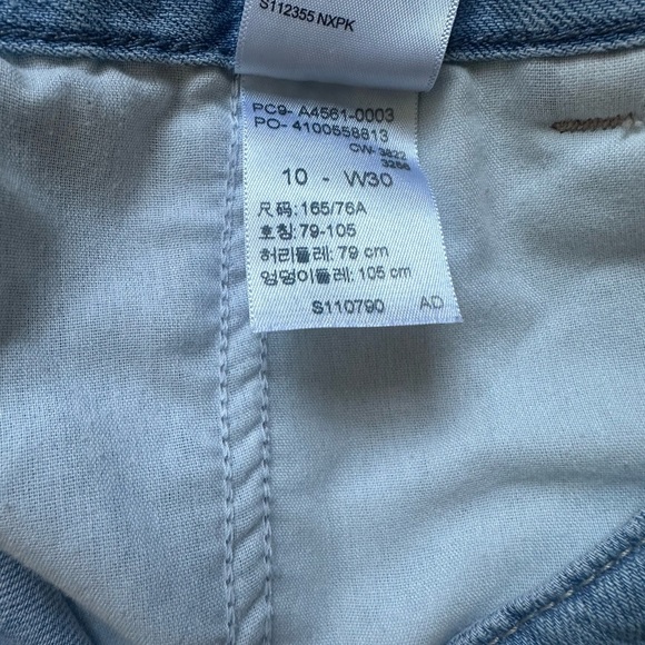 Levi’s Y2K Denim Mom Shorts A-Line High Rise Light Wash Pockets Women’s 10 - Picture 6 of 6